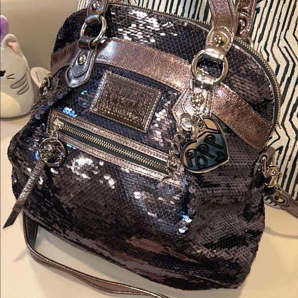 Coach Poppy Spotlight Sequins Shoulder Bag - Picture 10 of 17
